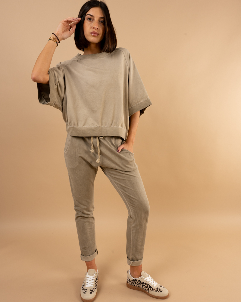 Jogging uni délavé