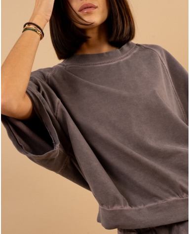 T-Shirt large délavé