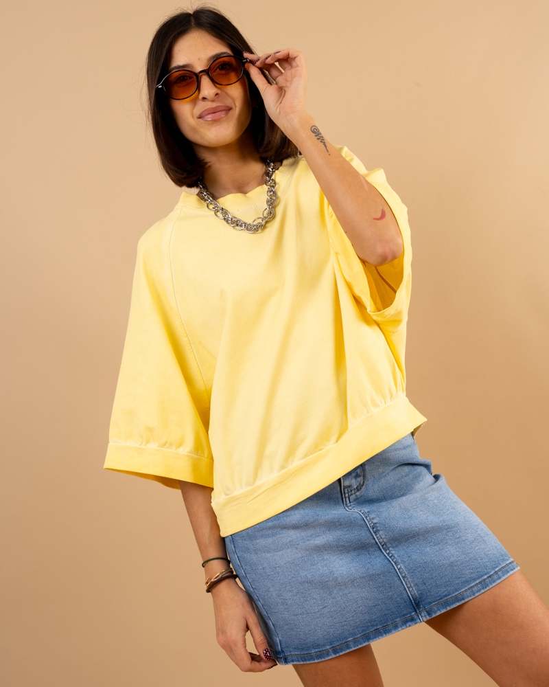 T-Shirt large délavé