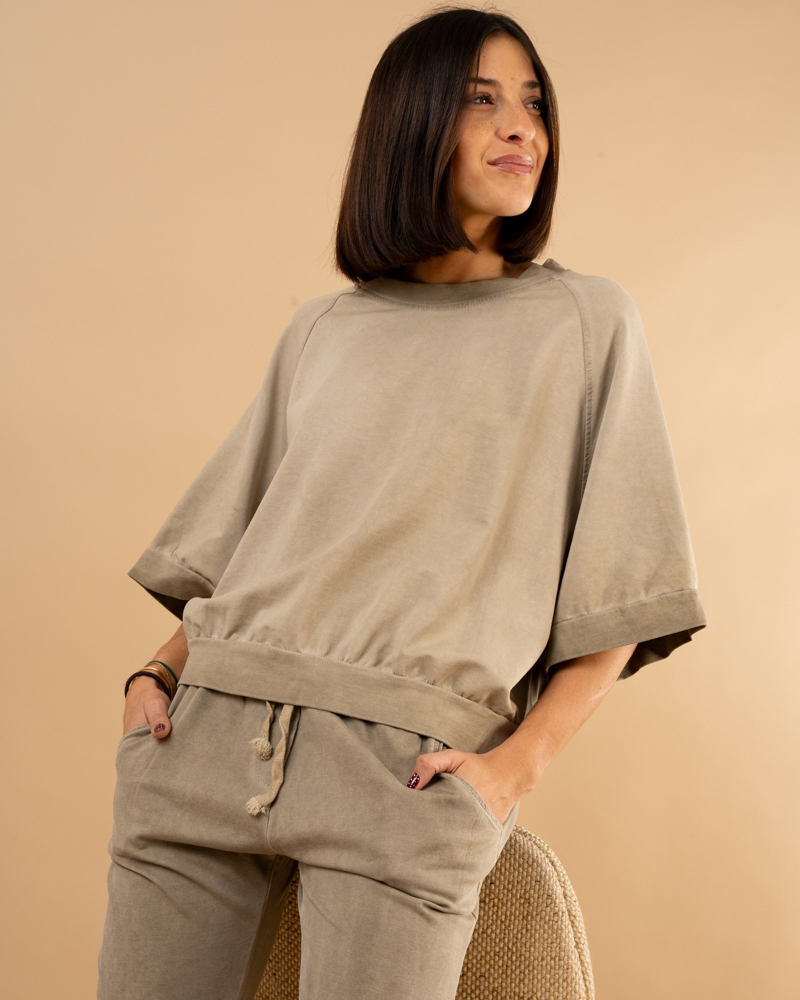 T-Shirt large délavé