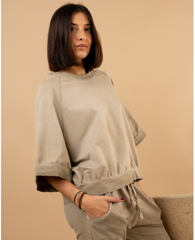 T-Shirt large délavé