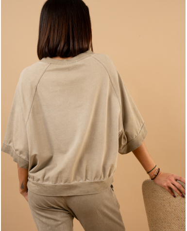 T-Shirt large délavé