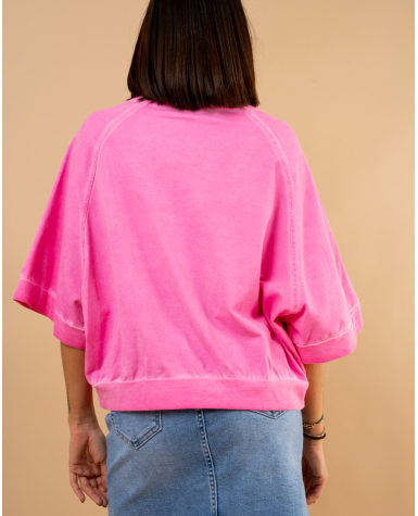 T-Shirt large délavé