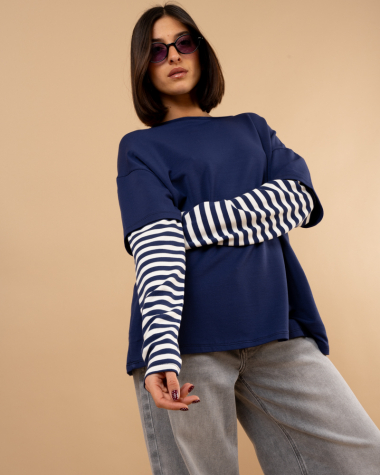 Top manches rayées