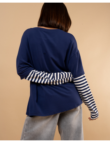 Top manches rayées