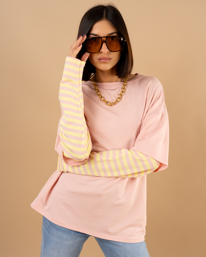 Top manches rayées