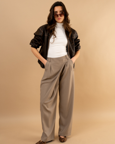 Pantalon Louisa lurex boutons