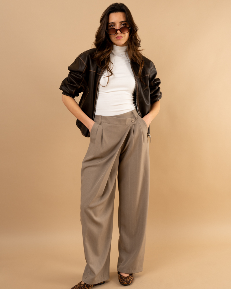 Pantalon Louisa lurex boutons