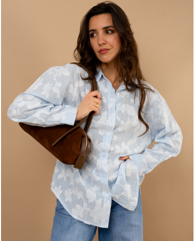 Chemise fleurs brodées Chemise fleurs brodées