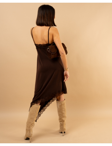 Robe longue dentelle