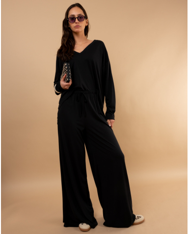 Pantalon large fluide