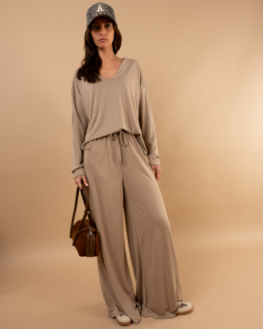 Pantalon large fluide