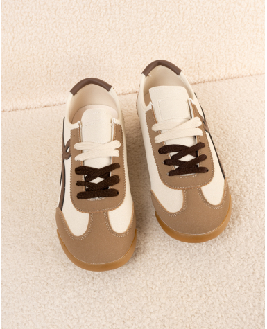 Baskets lacet bicolore