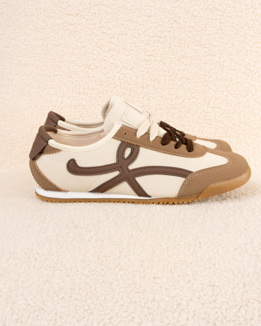 Baskets lacet bicolore