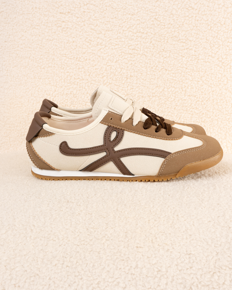 Baskets lacet bicolore