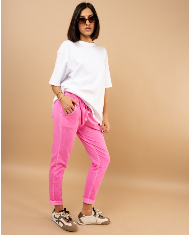 Jogging uni délavé