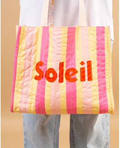Sac rayures réversible