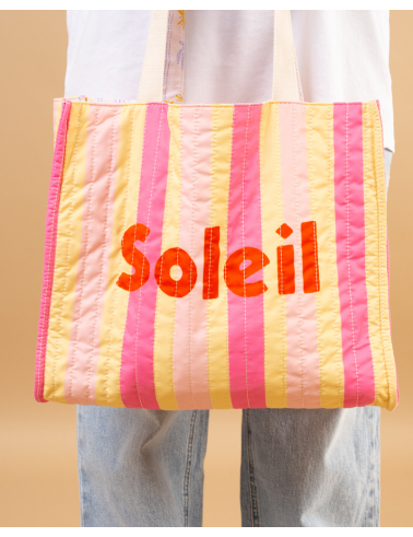 Sac rayures réversible