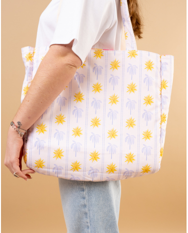 Sac rayures réversible