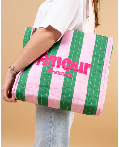 Sac rayures réversible