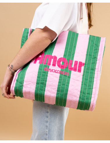 Sac rayures réversible