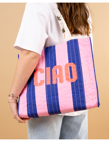 Sac rayures réversible