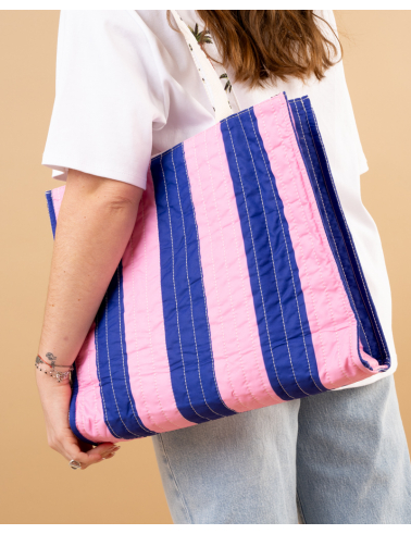 Sac rayures réversible