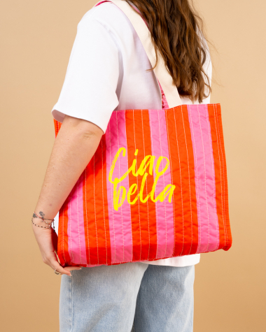 Sac rayures réversible