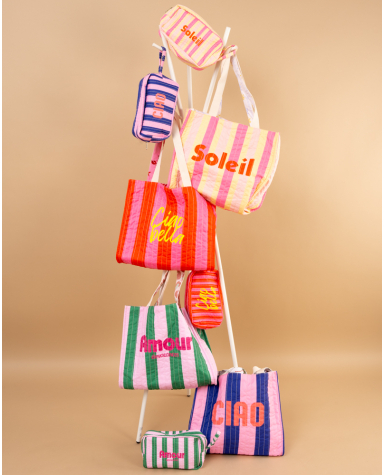 Sac rayures réversible