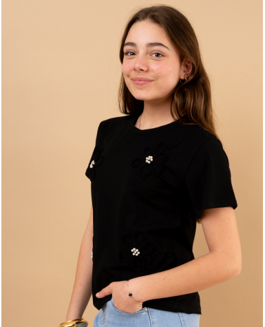 T-shirt fleurs