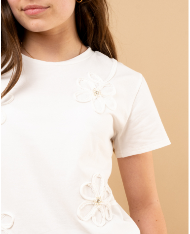 T-shirt fleurs
