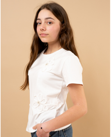 T-shirt fleurs