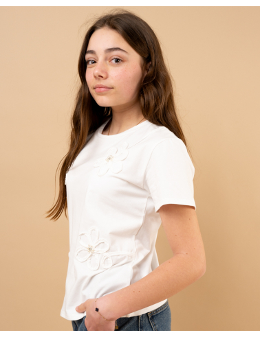 T-shirt fleurs