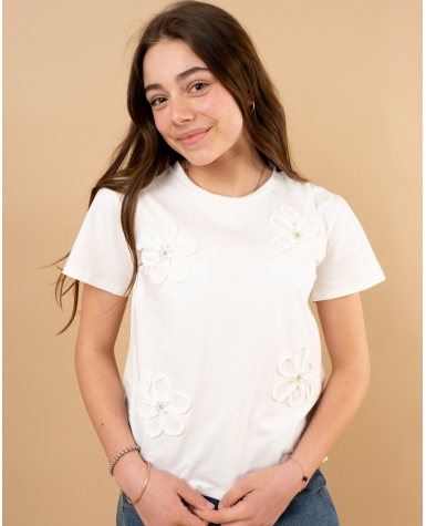 T-shirt fleurs