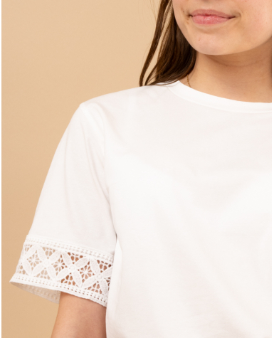 T-shirt dentelle