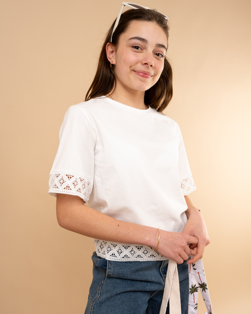 T-shirt dentelle