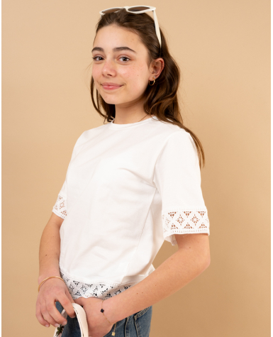 T-shirt dentelle