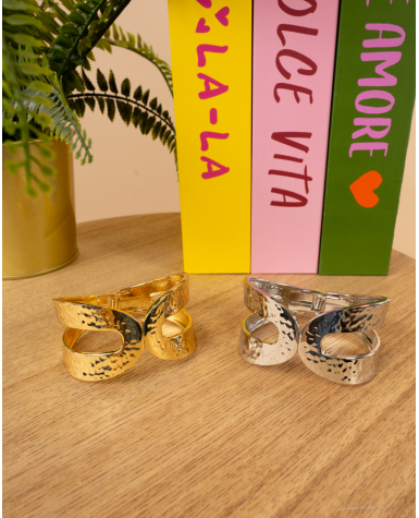 Bracelet boucles martelées Bracelet boucles martelées