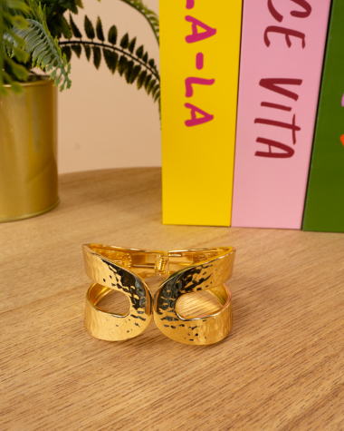 Bracelet boucles martelées