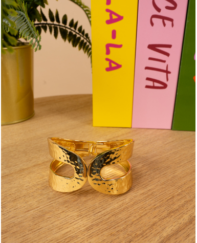 Bracelet boucles martelées Bracelet boucles martelées