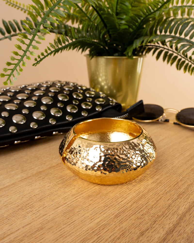 Bracelet large martelé