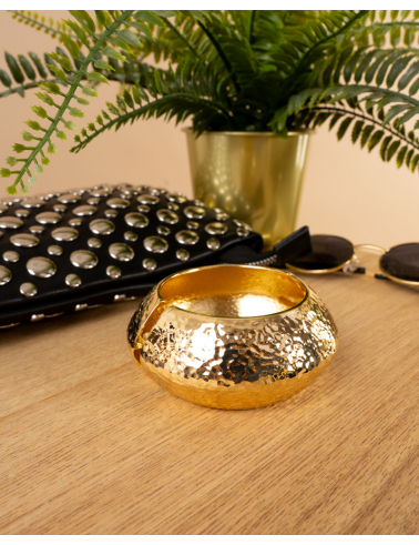 Bracelet large martelé