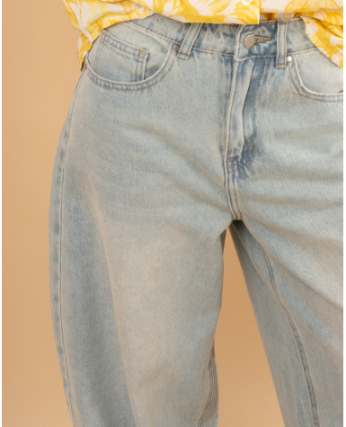 Jean ballon clair dirty