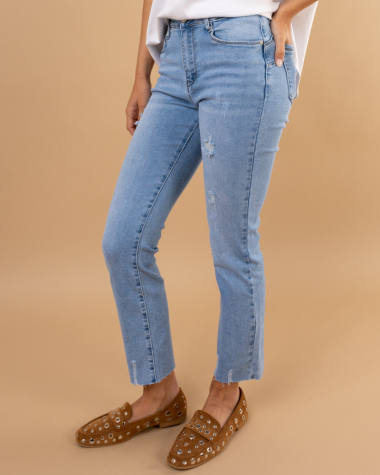 jean cropped push up