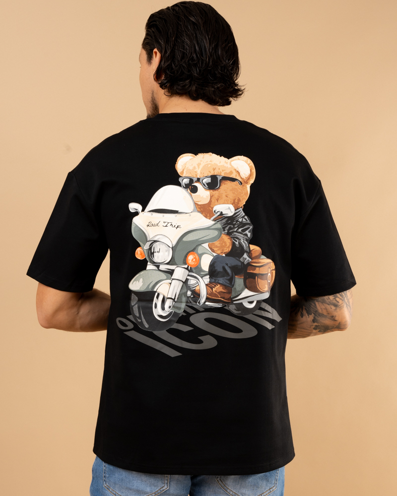 T-shirt bear moto