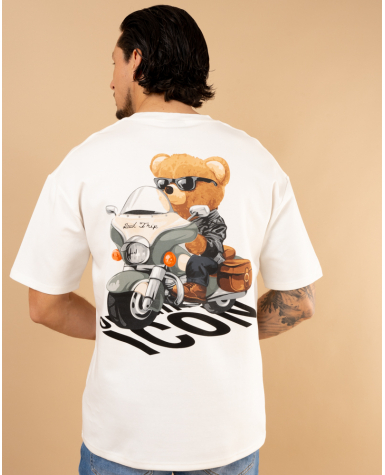 T-shirt bear moto