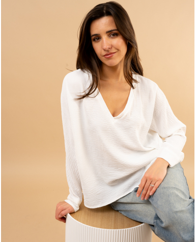 Blouse col en v Blouse col en v