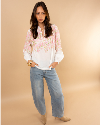 Blouse fleurs