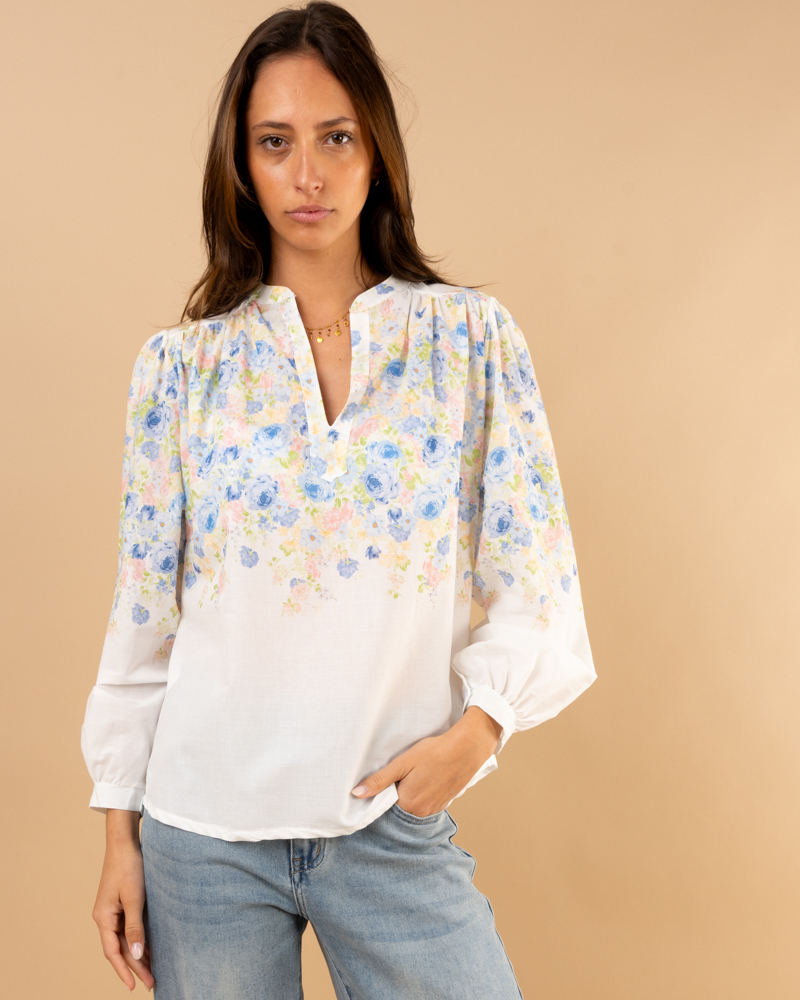 Blouse fleurs
