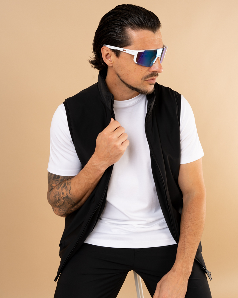 Veste sans manches zip